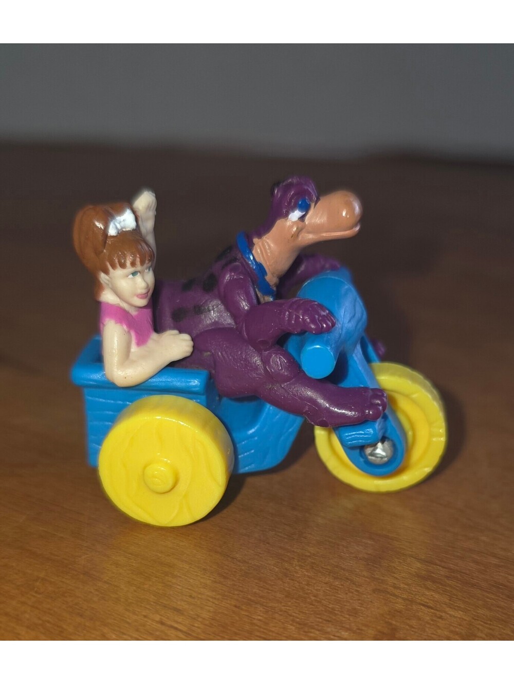 Vintage McDonald's Happy Meal toy featuring Pebbles and Dino from The Flintstone